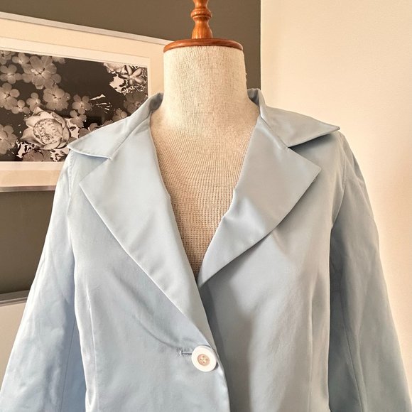 Lafayette 148 Classy Baby Blue Formal/Party Blazer Very Pretty US4 - W549 - Picture 3 of 11